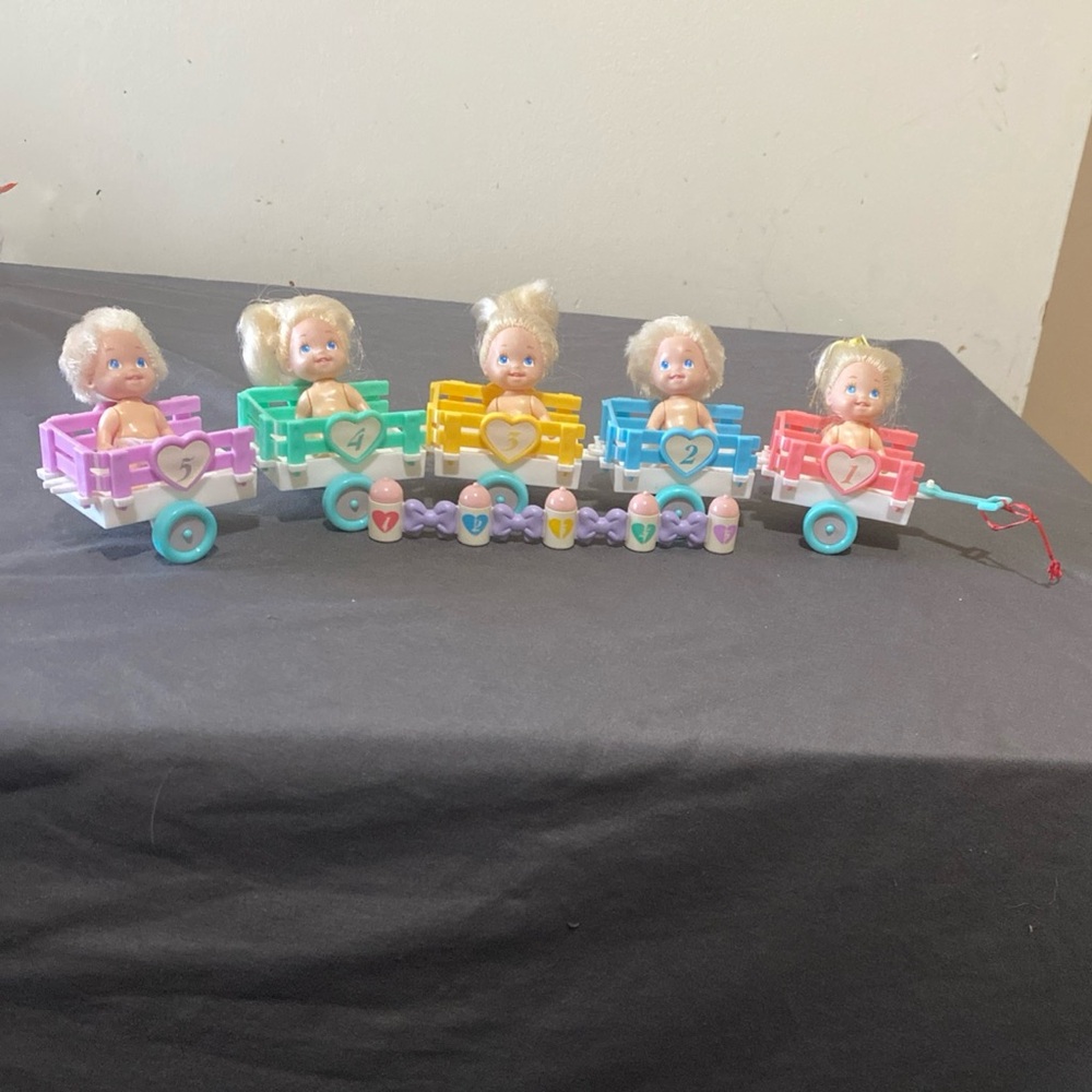 Vintage 1989 Tyco Quints Wagon Set